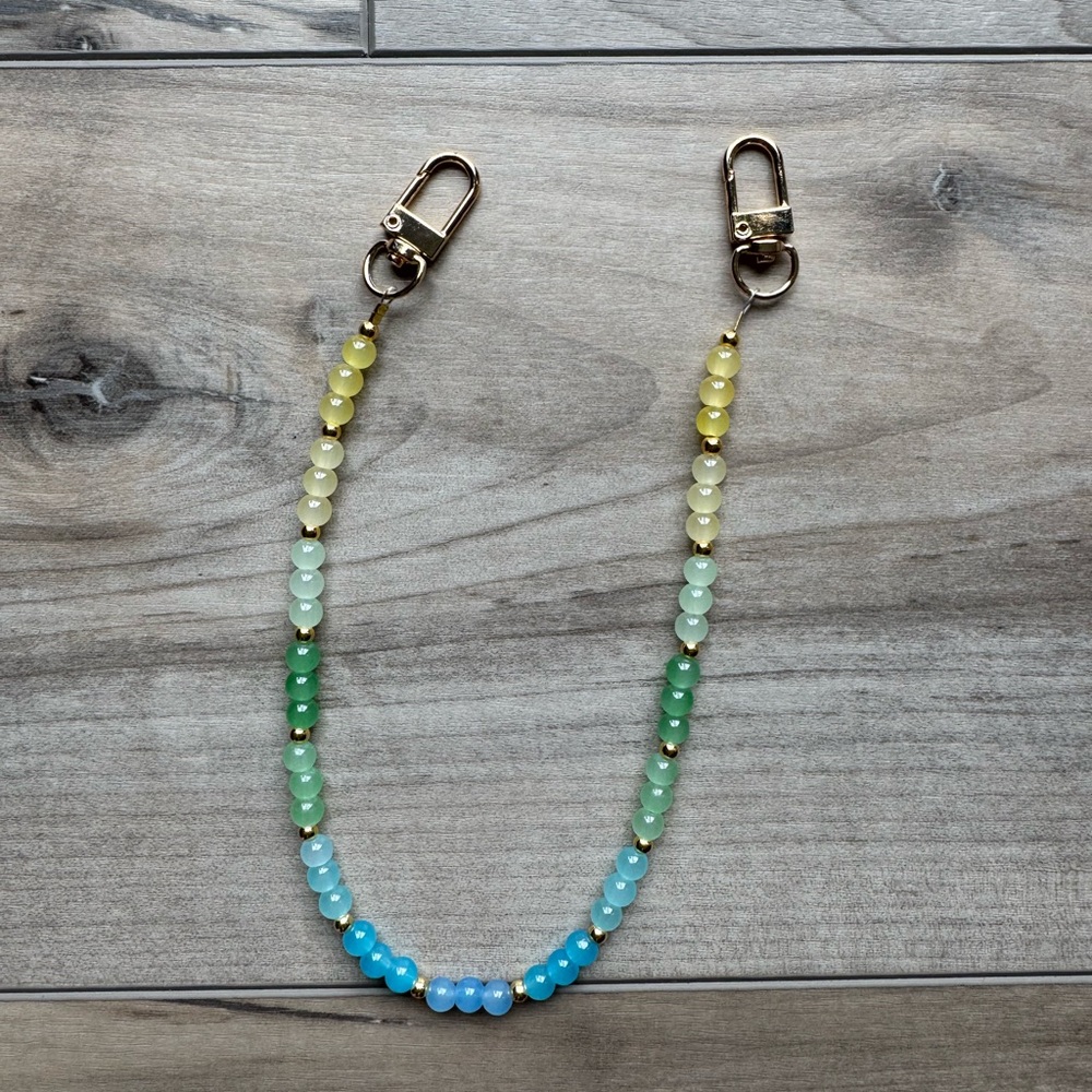 SOLD Multicolor Beaded Phone Case Strap